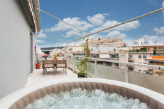 Vaccinated hosts ***It’s A unique Full Cosy Loft with breathtaking Acropolis vie Athens, Greece Lovely APT w/heated Jacuzzi &full Acropolis view Entire condo vacation rental 33153675