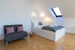 This Stunning full of light apartment is on the last floor of a peaceful propert Vienna, Austria Homely Vienna Residence near Central Station Entire rental unit vacation rental 41444917