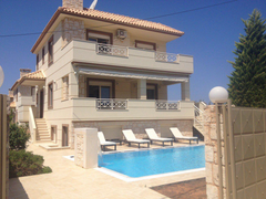 MAGNIFICENT MODERN VILLA 600M FROM ORGANISED BEACH..NICE VIEW TO THE SEA WITH GO Geneva, Switzerland VILLA APHRODITE with  POOL near the BEACH 12 pers Entire villa vacation rental 29553517