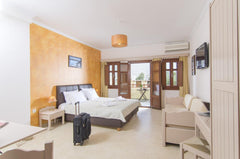 Smaragdi Hotel lies at the famous beach of , Perivolos. An A class Hotel, with t  Deluxe room in A Class Pool Hotel 50m to the Beach Room in hotel vacation rental 38738879