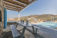 Total Privacy in this pool house in Merchia area. Walkable distance to quiet bea  wild view mykonos villa agapi  with pool & jacuzzi Cycladic home vacation rental 20545919
