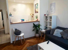 <b>The space</b><br />Il s’agit d’un canapé convertible dans notre salon pas d’u Lyon, France Convertible confortable dans charmant appartement Shared room in rental unit vacation rental 47881185