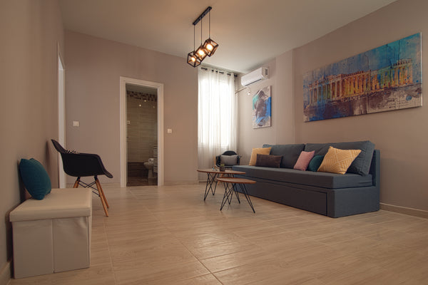 Th brand new stylish apartments, the functional comforts, the safe neighborhood  Agios Dimitrios, Greece Athens Chic House Apartment B1 44sq.m First Floor Entire home vacation rental 49790013