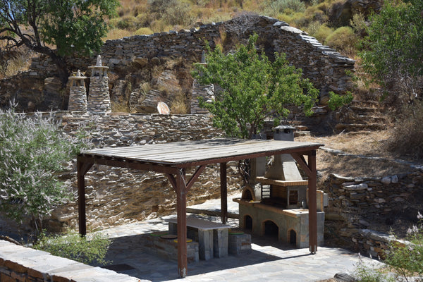 A beautiful cycladic stone house in nature, suitable for quit and relaxing vacat Athens, Greece Secret isolated house 2' away from the beach Cycladic home vacation rental 36521421