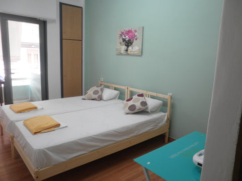 A tidy 1st floor studio, quietly located at the back of an apartment building, w Maleme, Greece central studio - street view Entire rental unit vacation rental 11693659