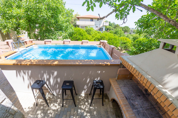 Villa Nuelle is a newly built stone house featuring an indoor jacuzzi and an out  Villa Nuelle Entire villa vacation rental 50454825