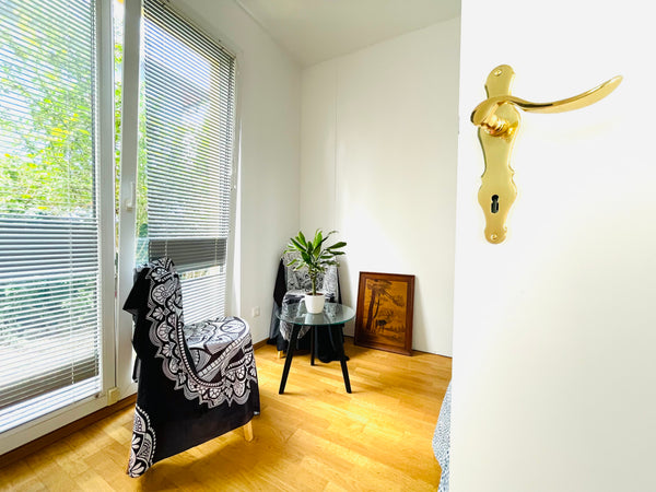 the room has everything to have a good sleep. In the house is a kitchen, garden,  Beatiful room, U2 Metro, Supermarkt Private room in villa vacation rental 681618564660828568
