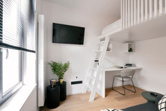 Ce studio fraichement construit en août 2022 est adapté aux étudiants et aux jeu Brussels, Belgium Elegant, fully-equipped & smart studio in Brussels Entire rental unit vacation rental 701141527131938939