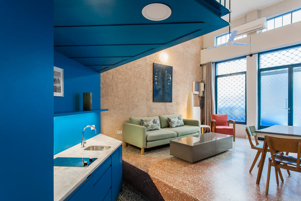 Brand new, open plan studio with mezzanine floor sleeping area and access to a l Athens, Attica, Greece Architect designed studio (EP7L). Green roof top! Entire rental unit vacation rental 50141952