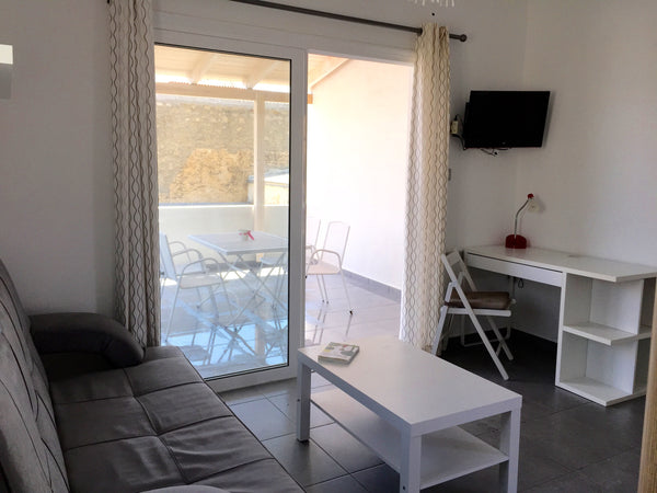 Our clean newly renovated 2-room, large balcony apartment is just minutes from t Palaiochora, Greece Apartment in the old town with a terrace...Savais Entire home vacation rental 6844266
