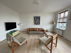 Dejlig stor lejlighed med stor og hyggelig stue, Dejlig stort soveværelse, 1 gæs  Lækker lejlighed i Nørrebros hyggeligste gade Entire rental unit vacation rental 48580781