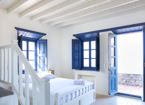 This traditional stone villa is in Patmos island, Alykes bay, is beautifully dec Athens, Greece Calmness and Spiritual Patmos Villa, 4BR, 150m SEA Entire villa vacation rental 18744830