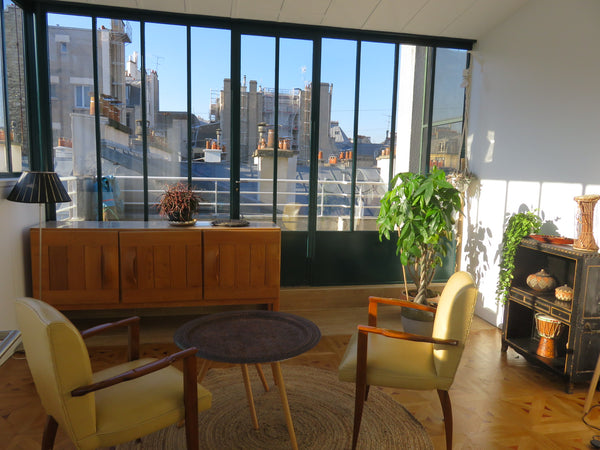 Suite chambre et veranda salon lumineuse (35m2) avec salle de bain baignoire pri Paris, France Big independent room bath, terrace, all  private Private room in rental unit vacation rental 23335374