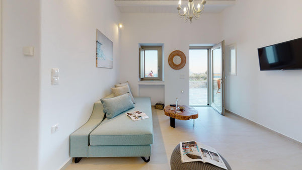 The Onar home combines modern and cycladic styles. It consists of: two bedrooms  Argyroupoli, Greece ONAR RESIDENCE PAROS Cycladic home vacation rental 670047722812277058