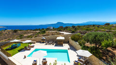 Loutraki Villas - Galini Beachfront Residence is approved by Greek Tourism Organ Rethimnon, Greece Villa with sea views 150m from Loutraki beach Cycladic home vacation rental 17501571