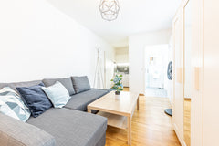 This cozy and modern furnished studio-apartment is centrally located in the tren Vienna, Austria MODERN STUDIO APARTMENT in perfect location! (18) Entire rental unit vacation rental 686744560480790224