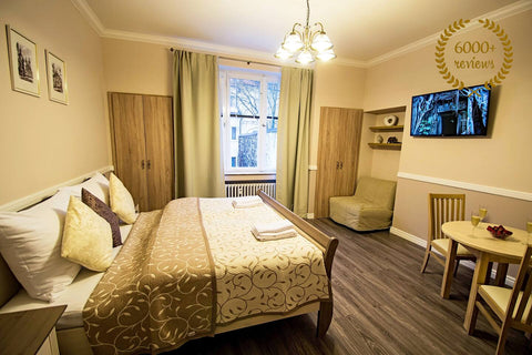 All our apartments are cleaned by professionals following the 5-step enhanced cl Prague, Czechia Champagne Studio with Sauna Entire rental unit vacation rental 11805774