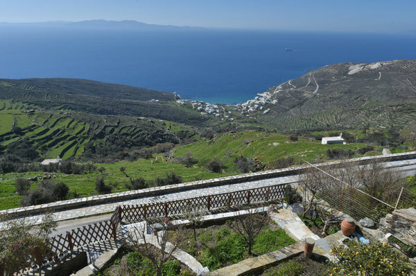A traditional house in the village isternia where one can enjoy the view to the  Nea Makri, Greece andreas blue horizon Cycladic home vacation rental 32802857