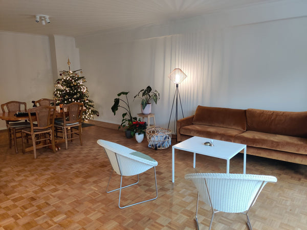 On the street side (East) is a living room consisting of a sitting area and dini Brussels, Belgium Private Room for 2 near Josaphat Parc Private room in condo vacation rental 49599331
