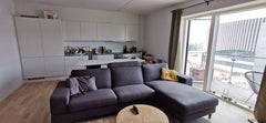 This spacious one bedroom apartment is located on the 6th floor ( we have elevat Copenhagen, Denmark Bright, new apartment with perfect public transportation Entire rental unit vacation rental 51076221