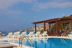 Maganos Frangiska Ennea is a Mykonos Apartment which enjoys a shared pool, just  Peloponnisos Dytiki Ellada ke Ionio, Greece Maganos  Ennea: Breakfast, shared pool, A/C, Wi Fi Entire rental unit vacation rental 30002880