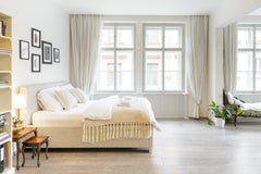 Unwind with a book on the decorative chaise longue, with sunlight streaming thro Prague, Czechia Stylish Sunny Apt in 15th Century Building in Old Town Sq. Entire rental unit vacation rental 19270184