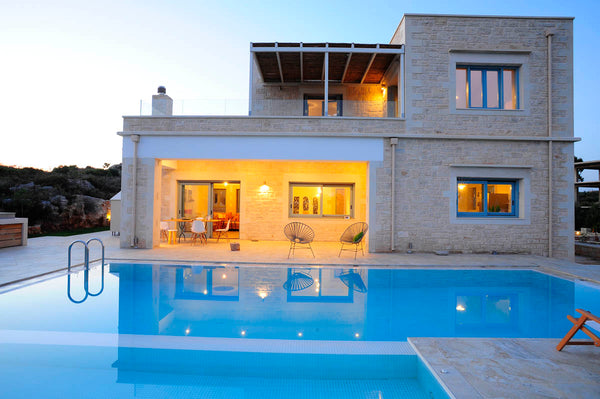 Perseas is a  two level brand new luxury villa with 4 bedrooms and private swimm Chania, Greece Perseas Luxury Villa Entire home vacation rental 6790130