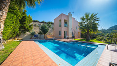 Armoni Villa Chania has three bedrooms, one bathroom and one wc, sitting room, f Chania, Greece Luxury Villa: Garden, Private Pool, Agia Marina Entire villa vacation rental 32003286