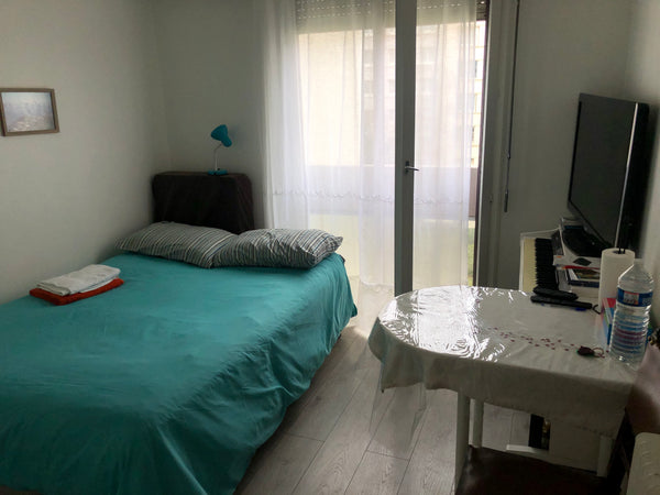 petit studio de 14m² dans immeuble standing, avec commodités, douche, wc, espace  Joli Studio Paris 15e Porte De Versaille Dome vacation rental 16320883