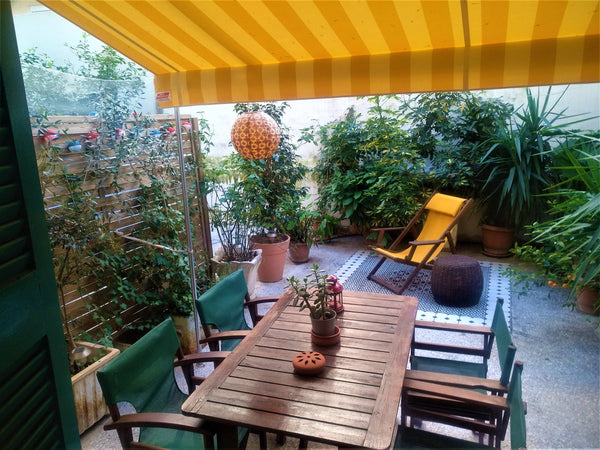 Traditional-styled space in an old building, but renovated keeping the original  Athens, Attica, Greece Rom's traditional garden-apartment near Acropolis Entire rental unit vacation rental 17982210