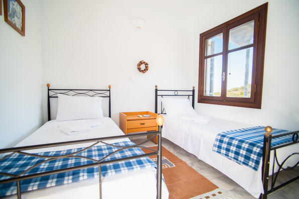 A calming and relaxing studio with an uninterrupted view of the Aegean sea. The  Greece 3. Aegean View Seaside Apartment Syros Island Cycladic home vacation rental 20013847