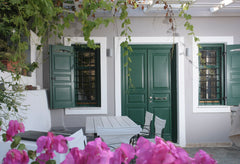 Perched on the hill of the peaceful Episkopi Gonia village, overlooking the Aege Thessaloniki, Greece Villa Accomodesio Santorini Cycladic home vacation rental 20185895