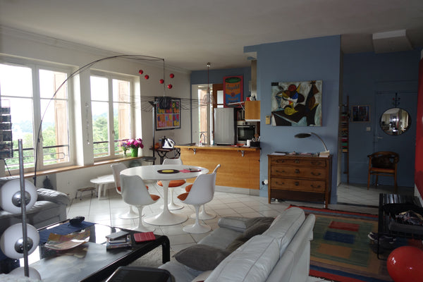 Dans un ancien couvent ,très bel appartement de 110 m2 réalisé par architecte,au Lyon, France Vue superbe sur Lyon confluence 110 m2 ,3 chambres Entire condo vacation rental 13017322
