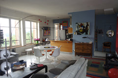Dans un ancien couvent ,très bel appartement de 110 m2 réalisé par architecte,au Lyon, France Vue superbe sur Lyon confluence 110 m2 ,3 chambres Entire condo vacation rental 13017322