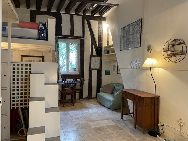 Near Notre-Dame and l'île Saint-Louis, just by the river, a charming studio with Paris, France So Parisian near Notre-Dame de Paris Entire rental unit vacation rental 18365199