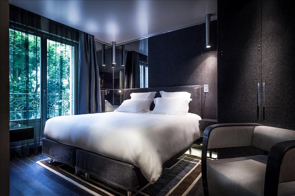 A mix of moods, colors and textures is what characterizes Olivier Lapidus' Elega  Elegant & Stylish Room near Trocadero Room in boutique hotel vacation rental 28422028