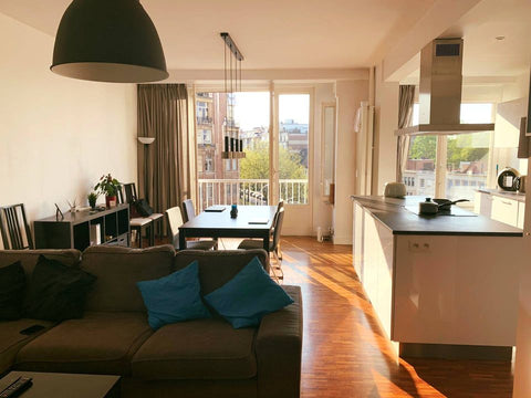 A modern, spacious and very bright 2 bedroom apartment on the 5th of an Art Deco  Lovely 2-bedroom loft in Antwerp with terrace Entire loft vacation rental 41079819