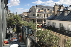 This exceptional duplex is very CENTRALLY LOCATED! You'll be a short walk away f Paris, France Design Penthouse, Lift, AC, Balcony, Roof view… Entire rental unit vacation rental 28533903