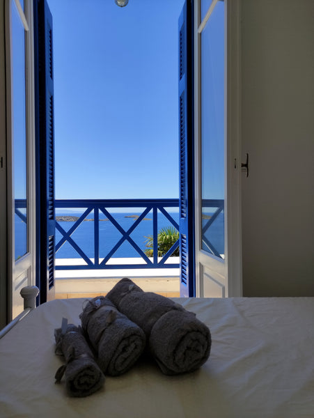 Majestic Aegean Double Room with breathtaking Sea View,  5 minutes from Batsi .  Athens, Greece Majestic Aegean Double Room with Sea View Entire rental unit vacation rental 49668796