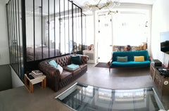 Bel appartement familial type loft, au rez de chaussé d'un bel immeuble haussman Paris, France APPARTEMENT FAMILIAL ATYPIQUE   PARIS 5 / PARIS 13 Entire loft vacation rental 28768727