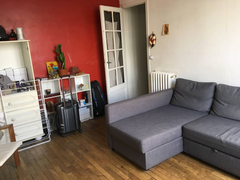I offer one bedroom with excellent sofa bed inside my clean and bright apartment Paris, France Private room- Appartement 50 square meters Private room in rental unit vacation rental 6930909