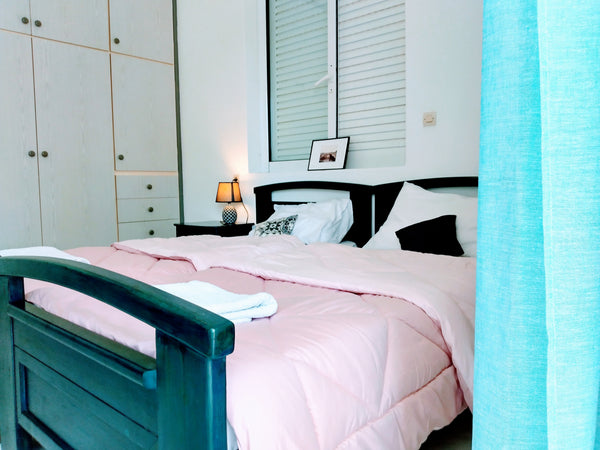 Pretty bedroom with large wardrobe (perfect for a long stay) with terrace (ideal Rethimnon, Greece Salon/kitchen, terraces, bedroom with 2 beds, sofa Entire rental unit vacation rental 45187175