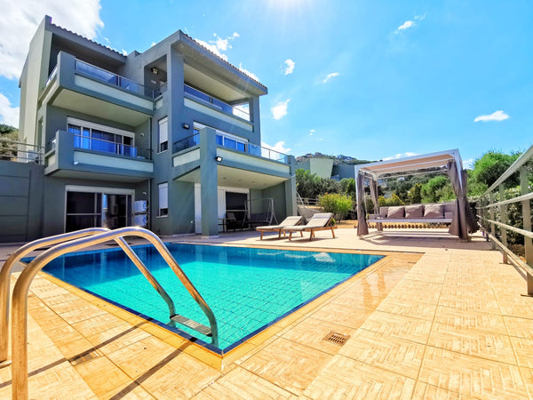 Luxury villa Zeus in a magical area just a few kilometres outside of Heraklion.  Heraklion, Greece Luxury Villa Zeus private pool amazing sea view Entire villa vacation rental 34245127