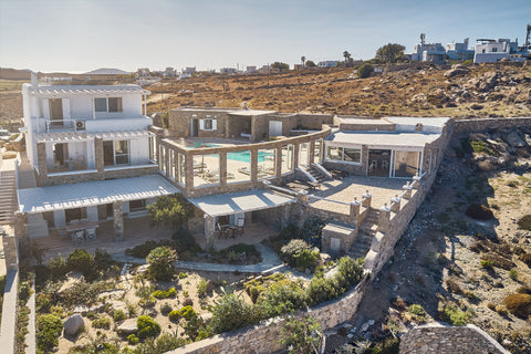 Overview<br />•	Private Villa, Private Pool, Ocean View<br />•	Location and view Mikonos, Greece Villa Petrolefko By Ethos Hospitality- 5 Bedrooms Entire villa vacation rental 53559505