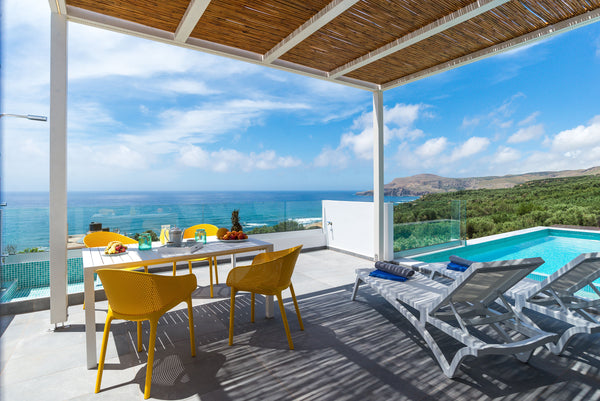 The Nest villa in Sfinari is a brand-new 2 bedroom villa located west of Crete i Chania, Greece The Nest villa in Sfinari west of Crete Entire villa vacation rental 43777793