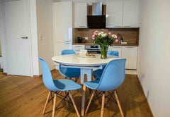 The apartment has a spacious living room with a kitchen, one bedroom, a bathroom Vienna, Austria New Apartment Top 8 Entire rental unit vacation rental 53194198