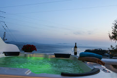 New stylish with a mykonian touch and approach....deluxe<br /><br /><b>The space Mikonos, Greece VillaElina suite for4 with amazing outdoor jakuzi Room in serviced apartment vacation rental 24506609