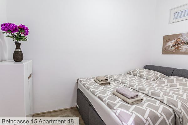 Das helle und gemütliche Apartment besteht aus einem Wohn-/Schlafbereich und ein Austria Flarent Vienna Apartments BG48 Entire rental unit vacation rental 40748071
