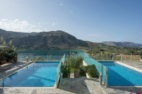 Villa offers unique views of the lake and views of Chania mountains! It is locat Rethimnon, Greece Family-Friendly Villa w/Pool, walk to Restaurants! Entire home vacation rental 25986003