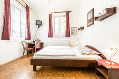 Double bedded room located on the ground floor, furnished in a classical style,   Vintage room for Two near to Charles Bridge Private room in bed and breakfast vacation rental 14209926